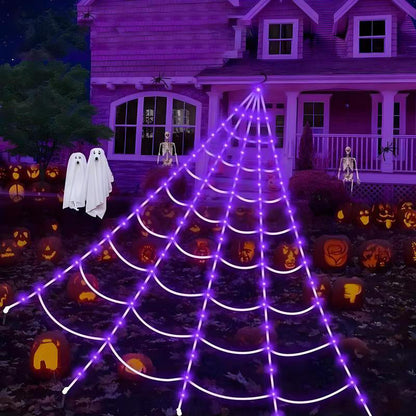 🎁LAST DAY🎃 Halloween Sale💥Room Decor Spider Web Design Hanging Light
