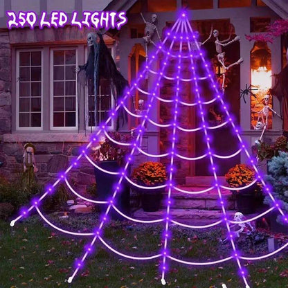 🎁LAST DAY🎃 Halloween Sale💥Room Decor Spider Web Design Hanging Light