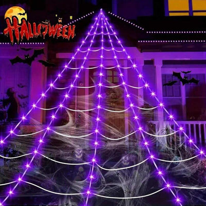 🎁LAST DAY🎃 Halloween Sale💥Room Decor Spider Web Design Hanging Light