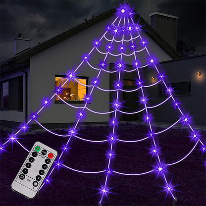 🎁LAST DAY🎃 Halloween Sale💥Room Decor Spider Web Design Hanging Light