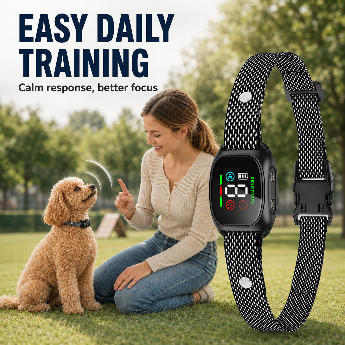 Smart No-Shock Anti-Bark Collar